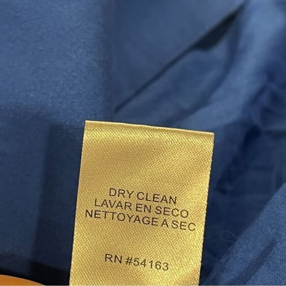 One shoulder navy fitted dress with pockets - Picture 9 of 13